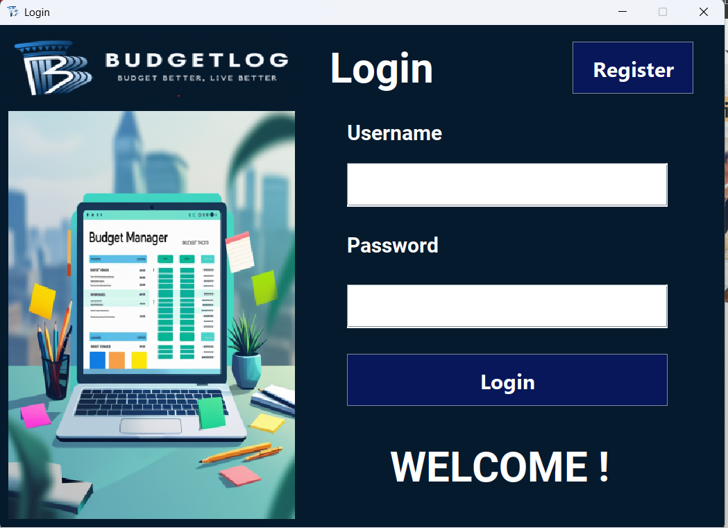 BUDGETLOG - DESKTOP APPLICATION